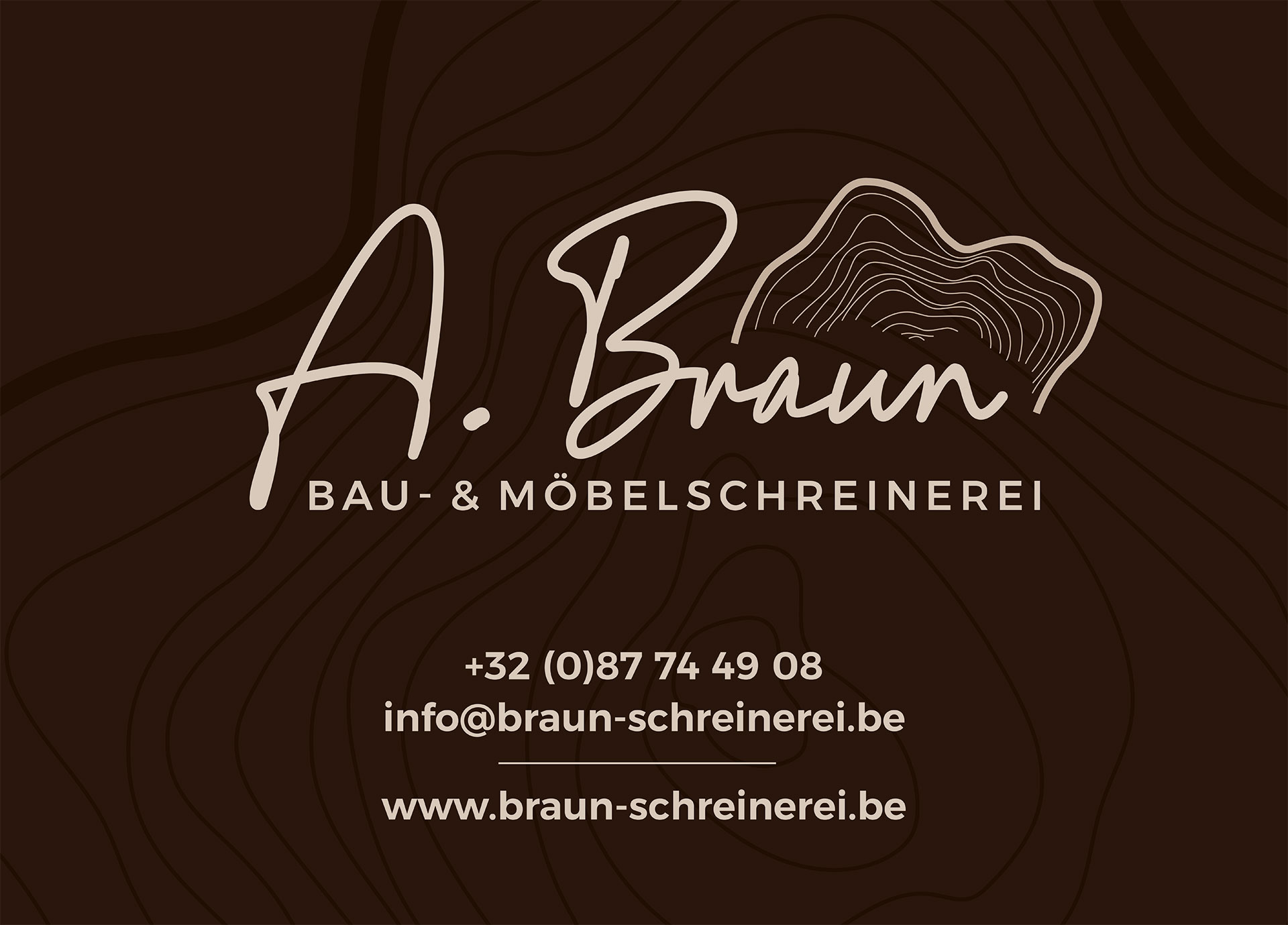 Webvisitenkarte Schreinerei Braun